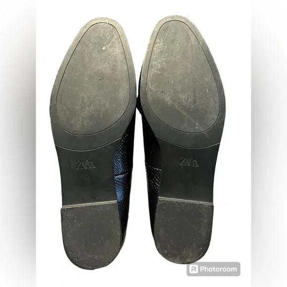 Zara Tasso Croc Black Tasseled
Loafers Women’s Size 4.5 - Picture 10 of 12